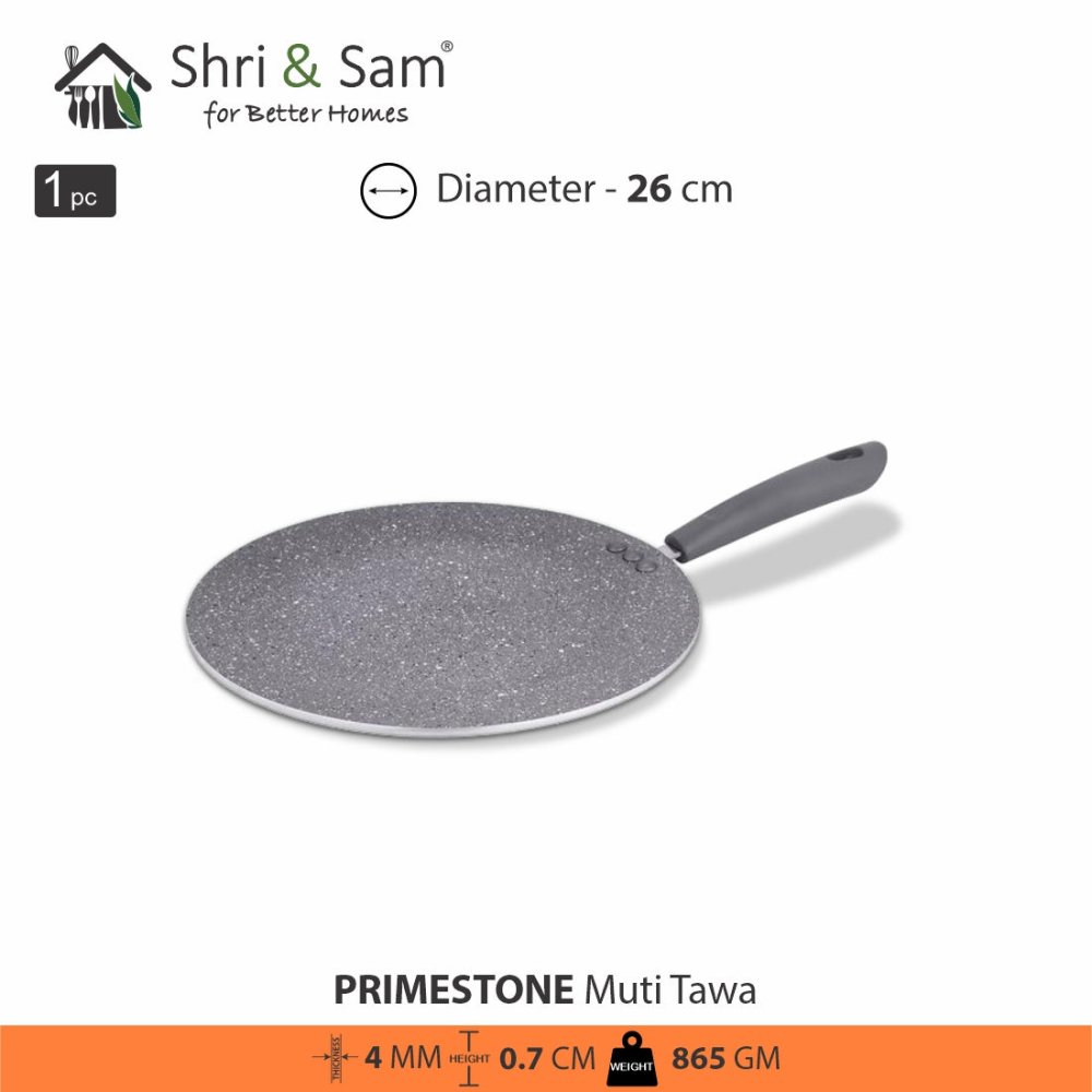Aluminium Non - Stick Multi Tawa Primestone