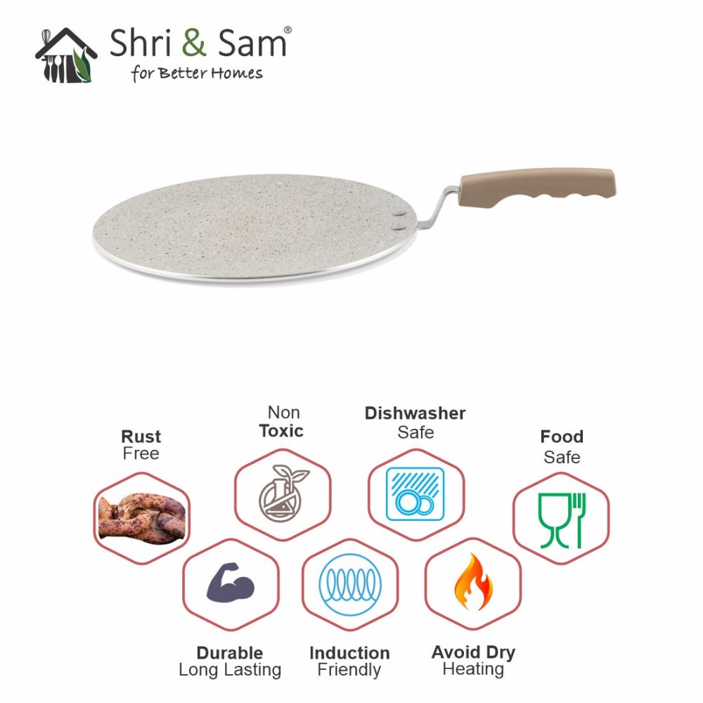 Aluminium Non - Stick Multi Tawa Rockline
