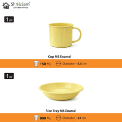 Enamel - Coated MS Cosmic Decor Set - Yellow