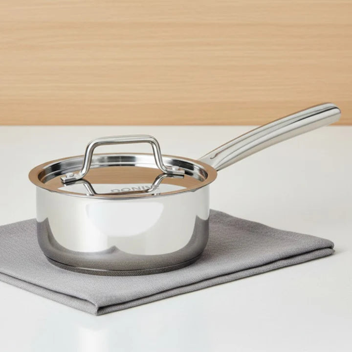 Doniv Stainless Steel Majestic Sandwich Bottom Sauce Pan  – Induction Friendly