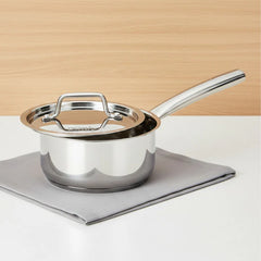 Doniv Stainless Steel Majestic Sandwich Bottom Sauce Pan  – Induction Friendly