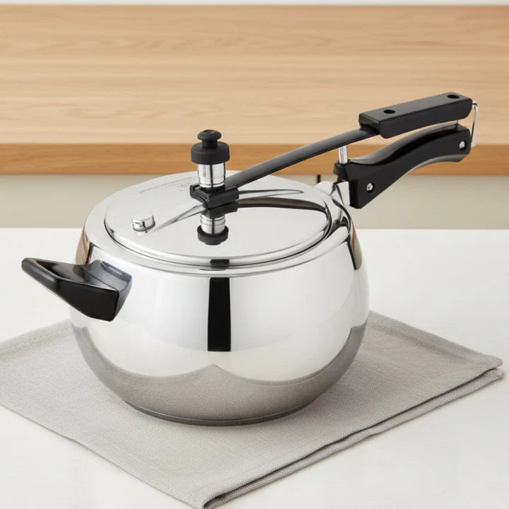 Doniv Stainless Steel Sandwich Bottom Pressure Cooker With Inner Lid  (Amaze Series) – Induction Friendly