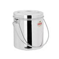 VINOD Stainless Steel Milk Pot 6.35 Litre, Heavy Gauge Steel, Mirror Finish, Rust Free Body and Easy to Clean Surface