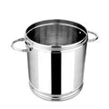 VINOD Stainless Steel Heavy Gauge Ration Dabba with Lid and Side Handle 17 Litre Highest Grade Steel, Mirror Finish & Rust Free