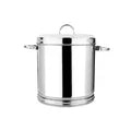 VINOD Stainless Steel Heavy Gauge Ration Dabba with Lid and Side Handle 17 Litre Highest Grade Steel, Mirror Finish & Rust Free