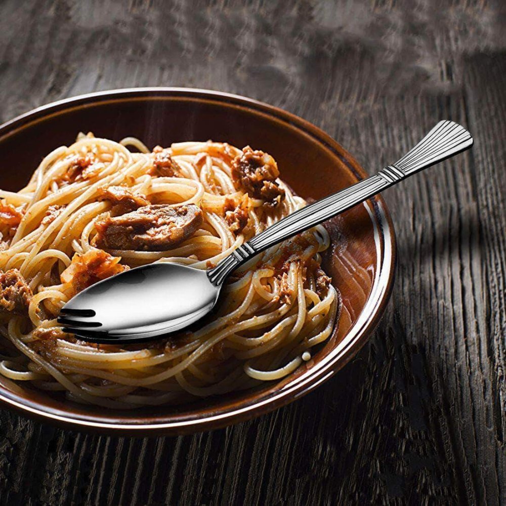 Stainless Steel 6 PCS Cutlery Spork 2 IN 1