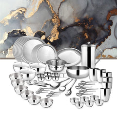 Stainless Steel 72 PCS Dinner Set (6 People) Majestic
