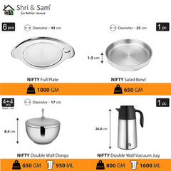 Stainless Steel 72 PCS Dinner Set (6 People) Nifty