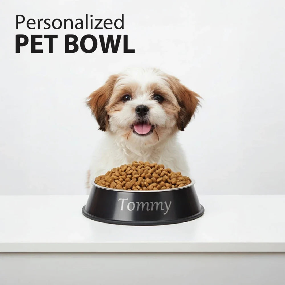 Stainless Steel Anti - Skid Dog Feeding Bowl