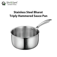 Stainless Steel Bharat Triply Hammered Sauce Pan