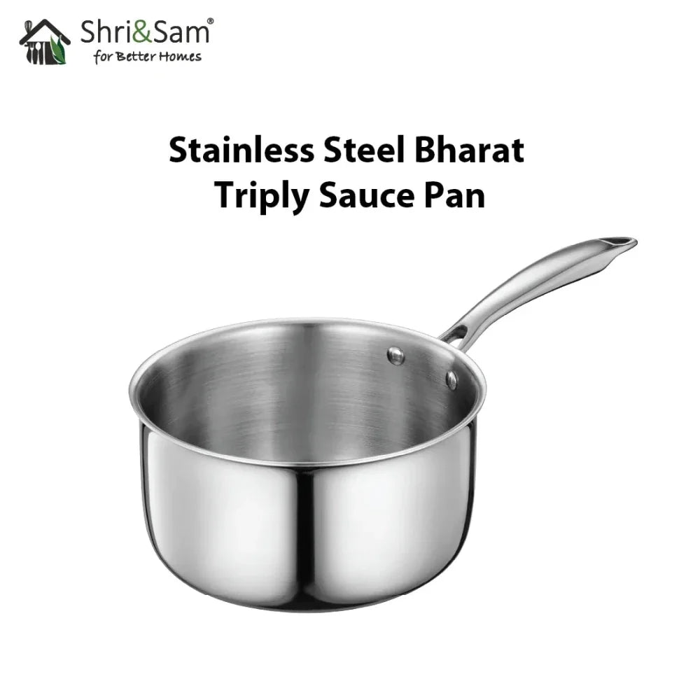 Stainless Steel Bharat Triply Sauce Pan