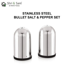 Stainless Steel Bullet Salt & Pepper