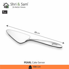 Stainless Steel Cake Server Pearl
