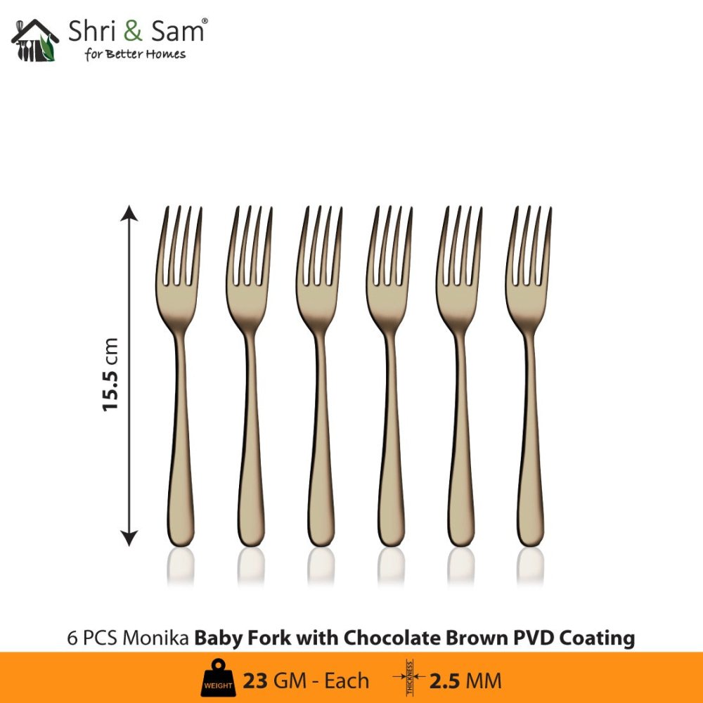 Stainless Steel Cutlery with Chocolate Brown PVD Coating Monika