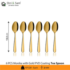 Stainless Steel Cutlery with Gold PVD Coating Monika