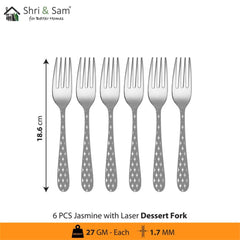 Stainless Steel Cutlery with Laser 2 Jasmine