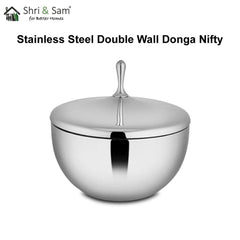 Stainless Steel Double Wall Donga Nifty