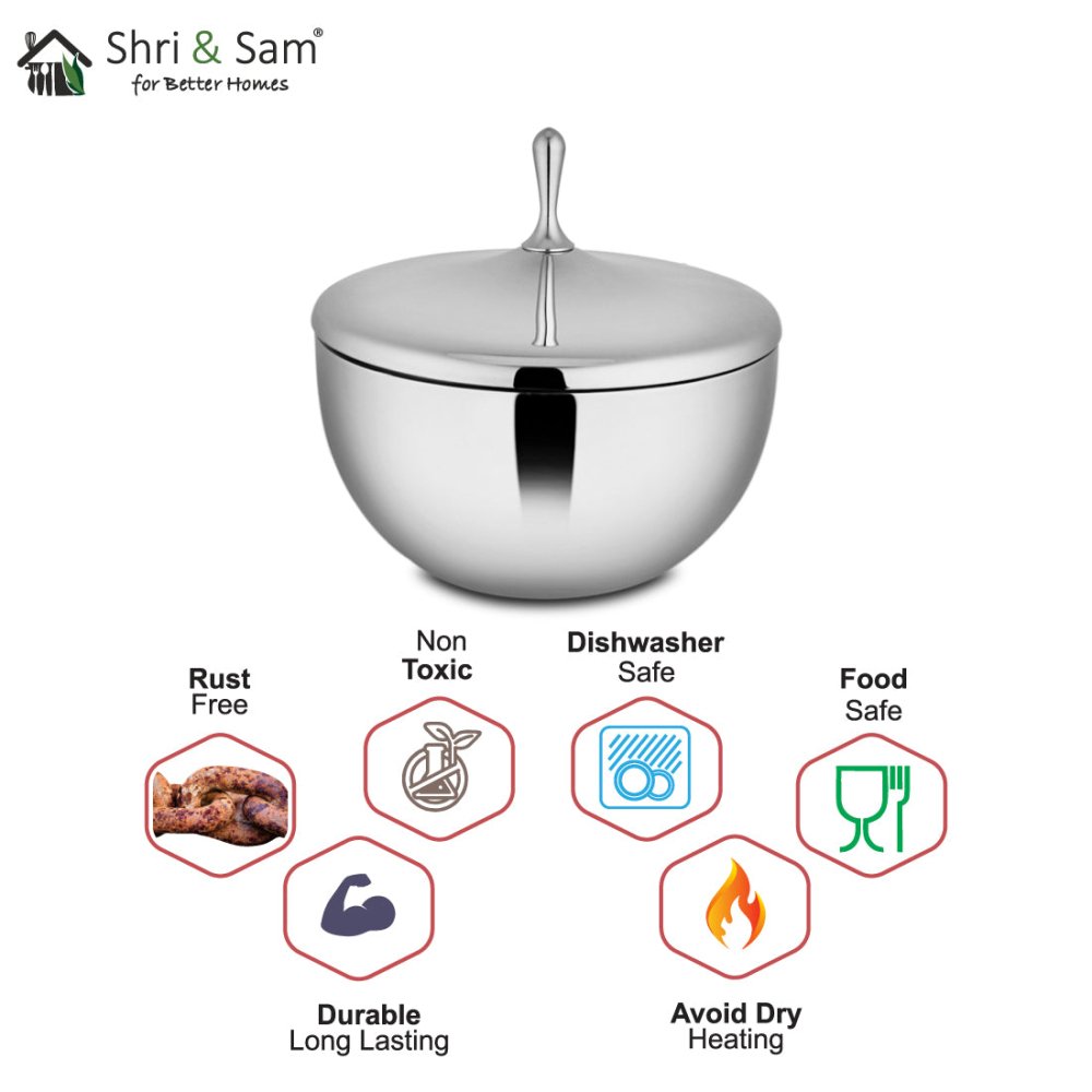 Stainless Steel Double Wall Donga Nifty