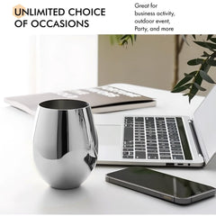Stainless Steel Goblet Glass