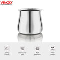 VINOD Stainless Steel Shubham Kalash with 1000 ml Capacity for Ritual Use, Highest Grade Steel and Tough Strong Build