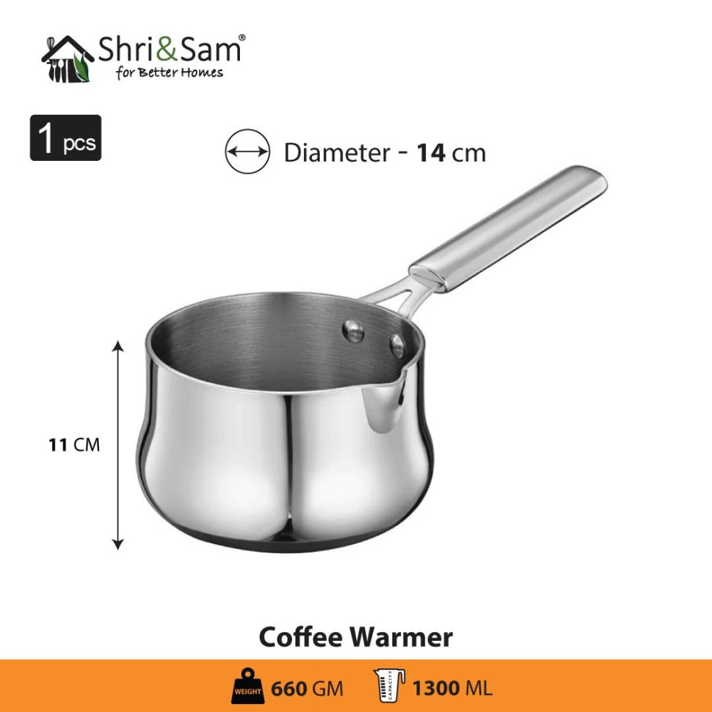 Stainless Steel Triply Bharat Coffee Warmer