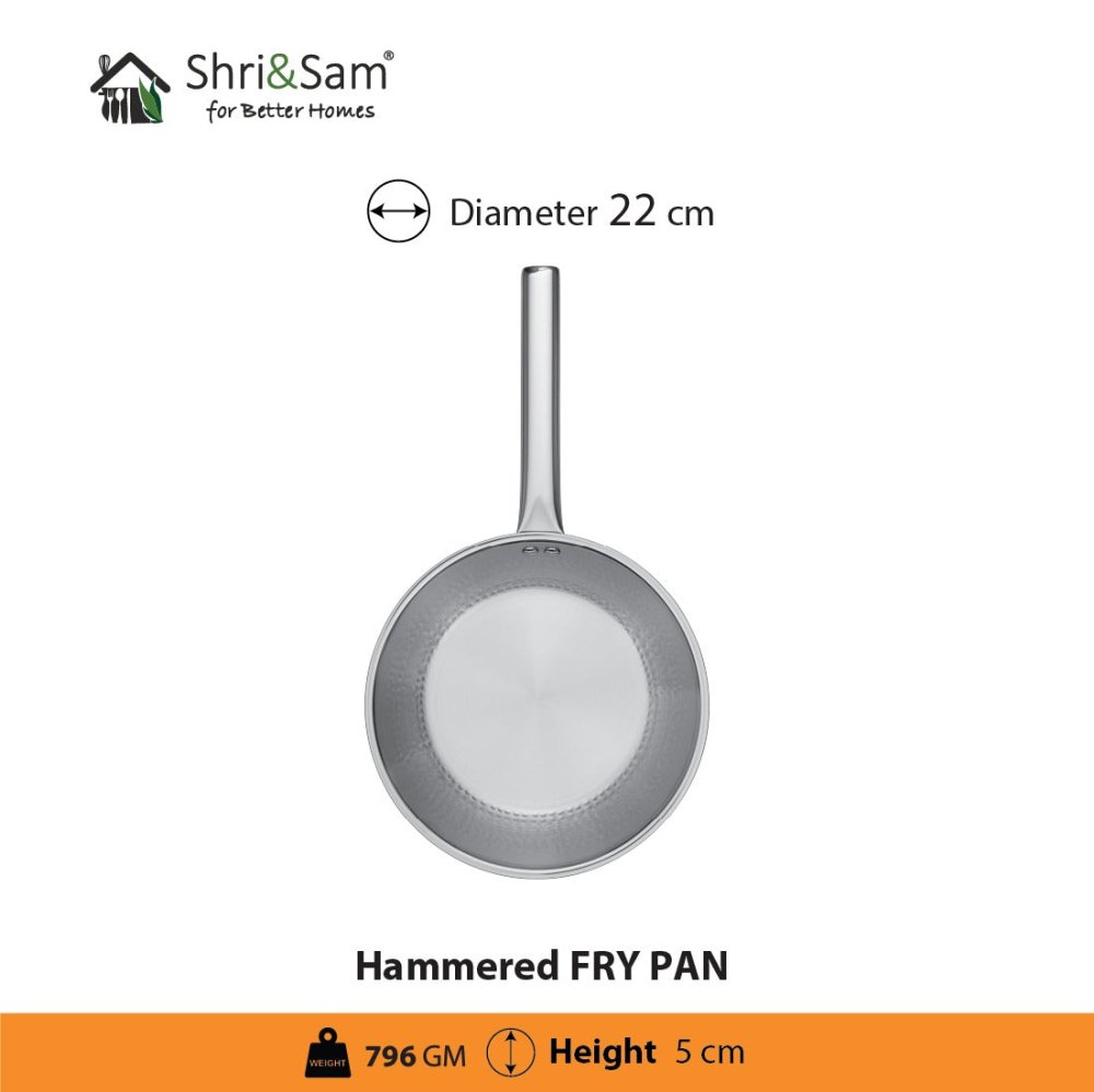 Stainless Steel Triply Hammered Cookware Set of 3 PCS