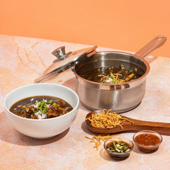 Vinod Stainless Steel Two Tone Saucepan with Lid