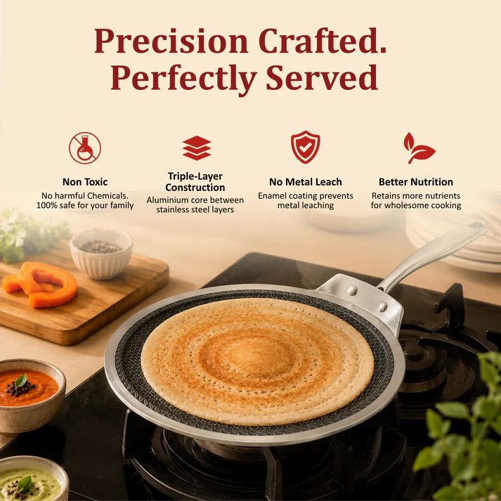 Vinod Platinum SAS PRO Flat Multi Purpose Tawa