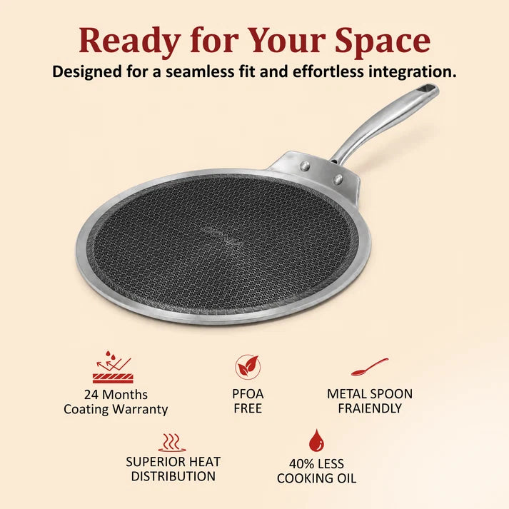 Vinod Platinum SAS PRO Flat Multi Purpose Tawa