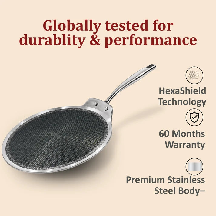 Vinod Platinum SAS PRO Flat Multi Purpose Tawa