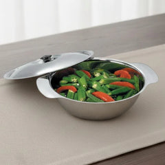 Vinod Stainless Steel Royal Veg Serving Dish with Cover
